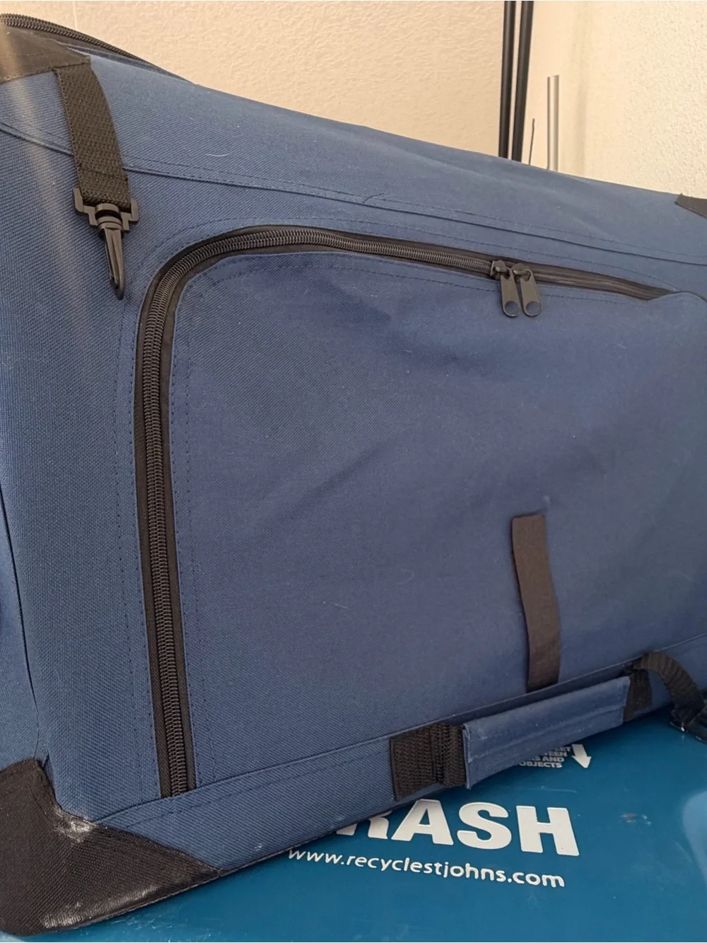 Navy Small Soft-Sided Pet Carrier with Mesh Venting